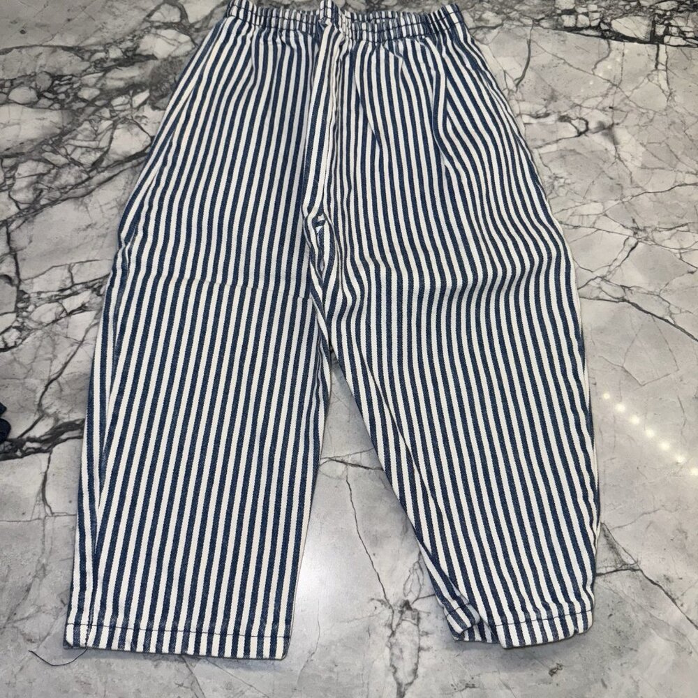 Buster Brown 18 Months Striped Denim Pants Railroad Style  Vintage